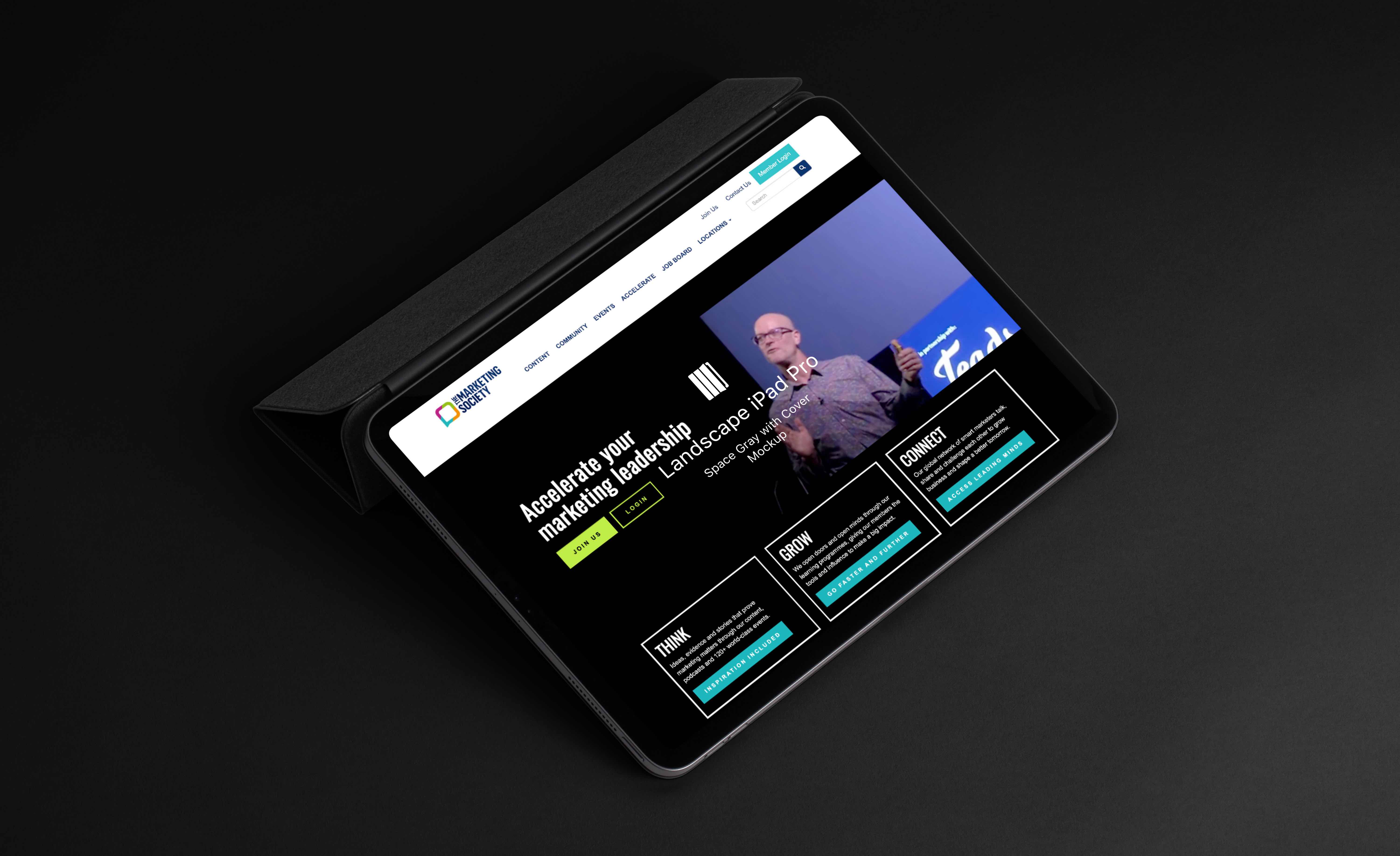marketing society mock up
